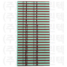 무늬택/빨강두줄 - 민트